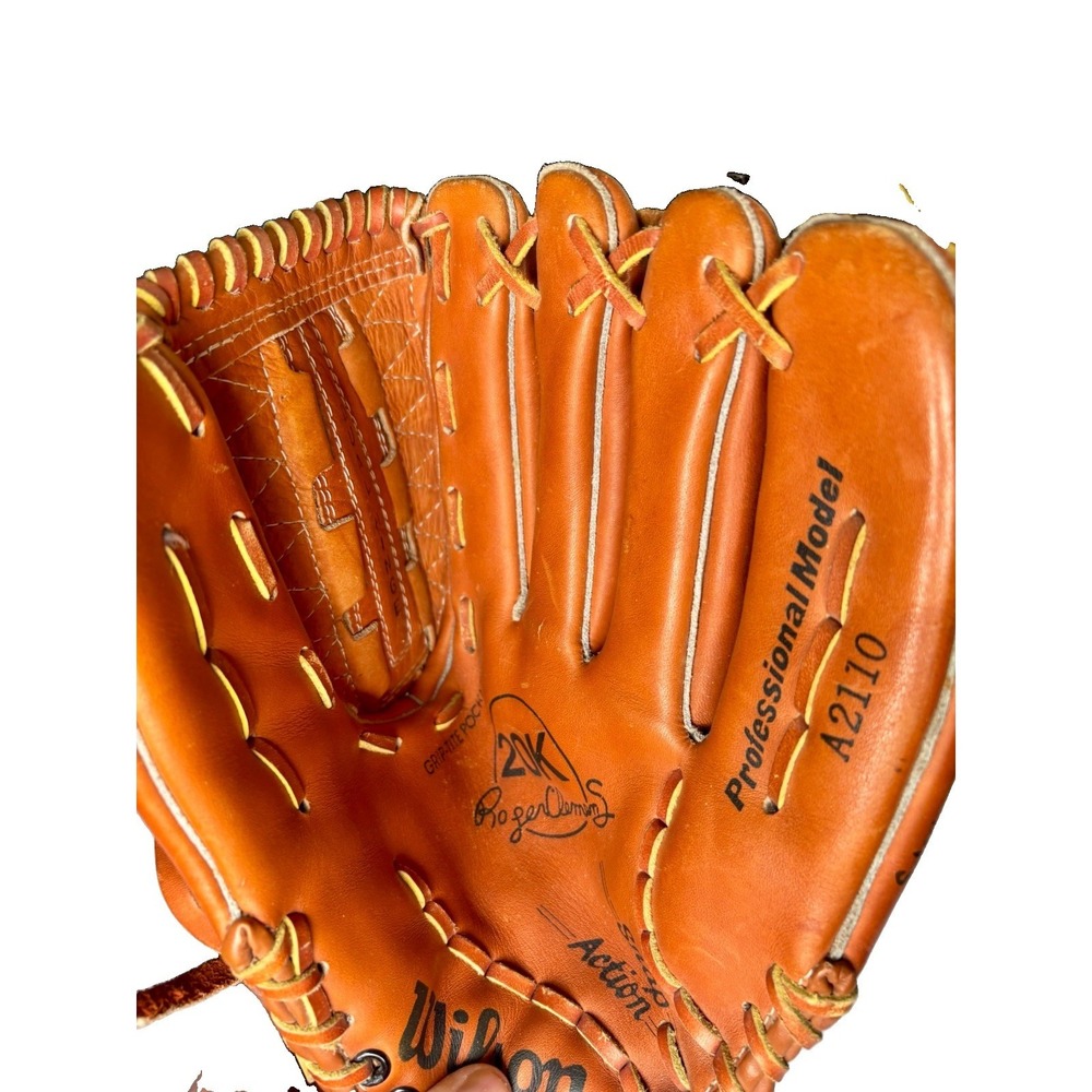 Vintage Wilson A2110 Roger Clemens 20K Signature Baseball Glove Dual Hinge RHT - Picture 5 of 7
